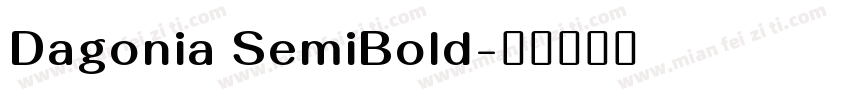 Dagonia SemiBold字体转换